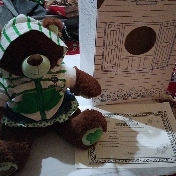 Build-a-Bear x Girl Scouts Thin Mints Bear  w/ Certificate + Box - Picture 6 of 8